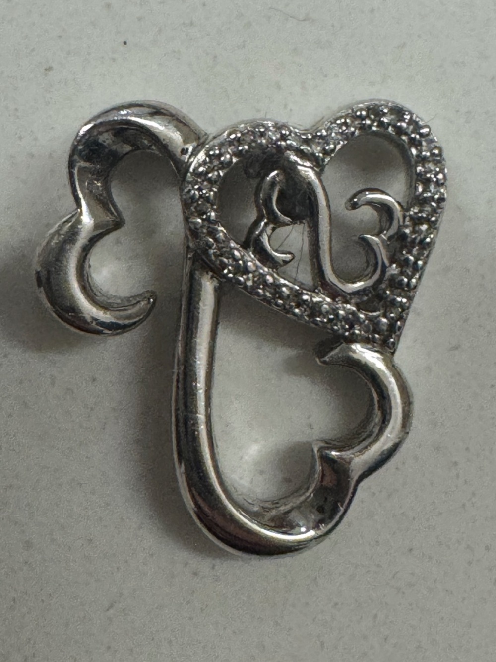 Jane Seymour Open Hearts Sterling Silver 925 Pendant – Peace, Love & Open Hearts - Picture 2 of 9
